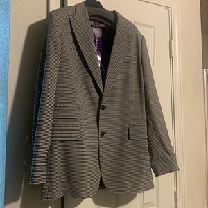 Ralph Lauren Never-Worn Tags On Houndstooth Suit Jacket Size 12